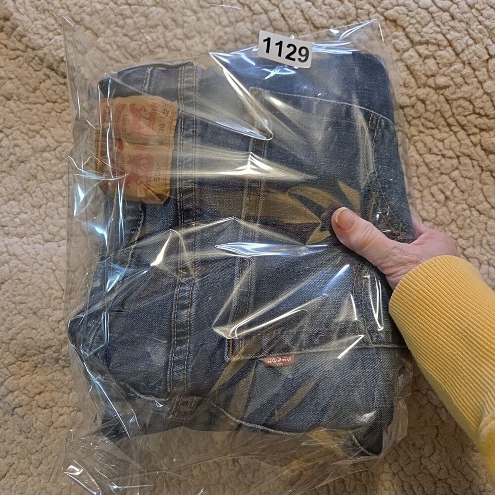 Levi 559 Jeans Mens Sz 36x32 (36x30) Grunge USA Biker Distressed Y2K Heavy Duty - Picture 10 of 10